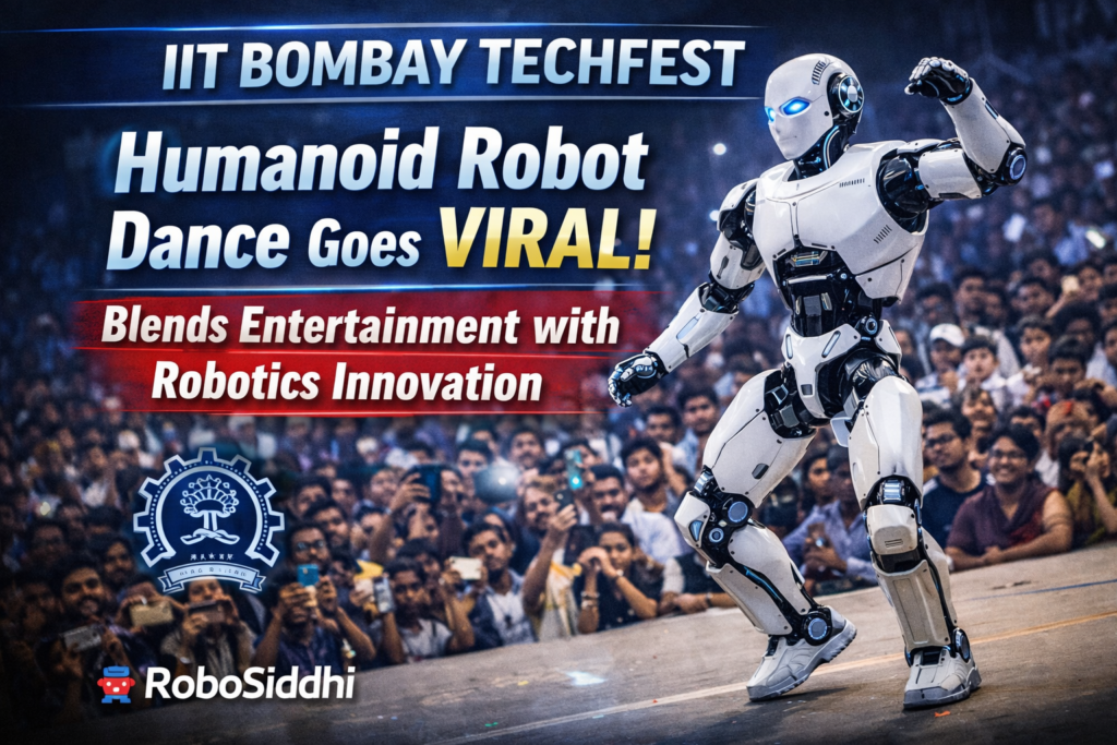 IIT Bombay Techfest :- Humanoid Robot Dance Video Goes Viral, Blending Entertainment with Robotics Innovation