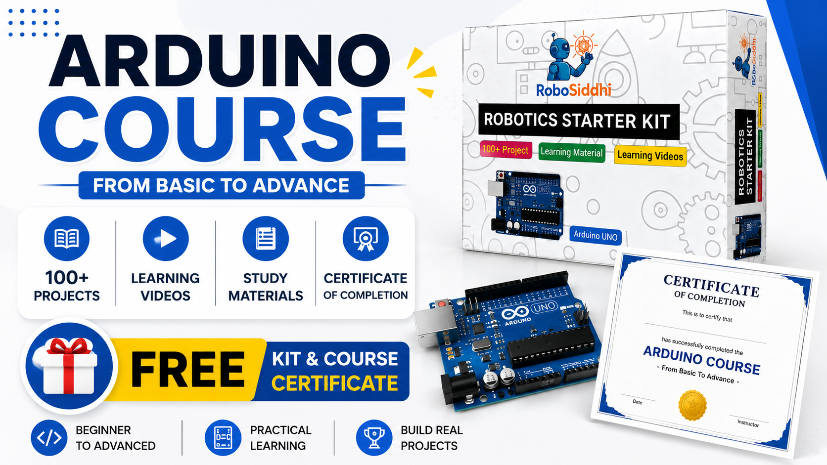Arduino Online Course in Hindi & English | RoboSiddhi