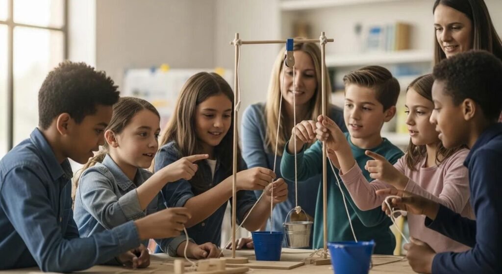 Grade 3 STEM Activities: Simple Pulley Machine Experiment for Kids