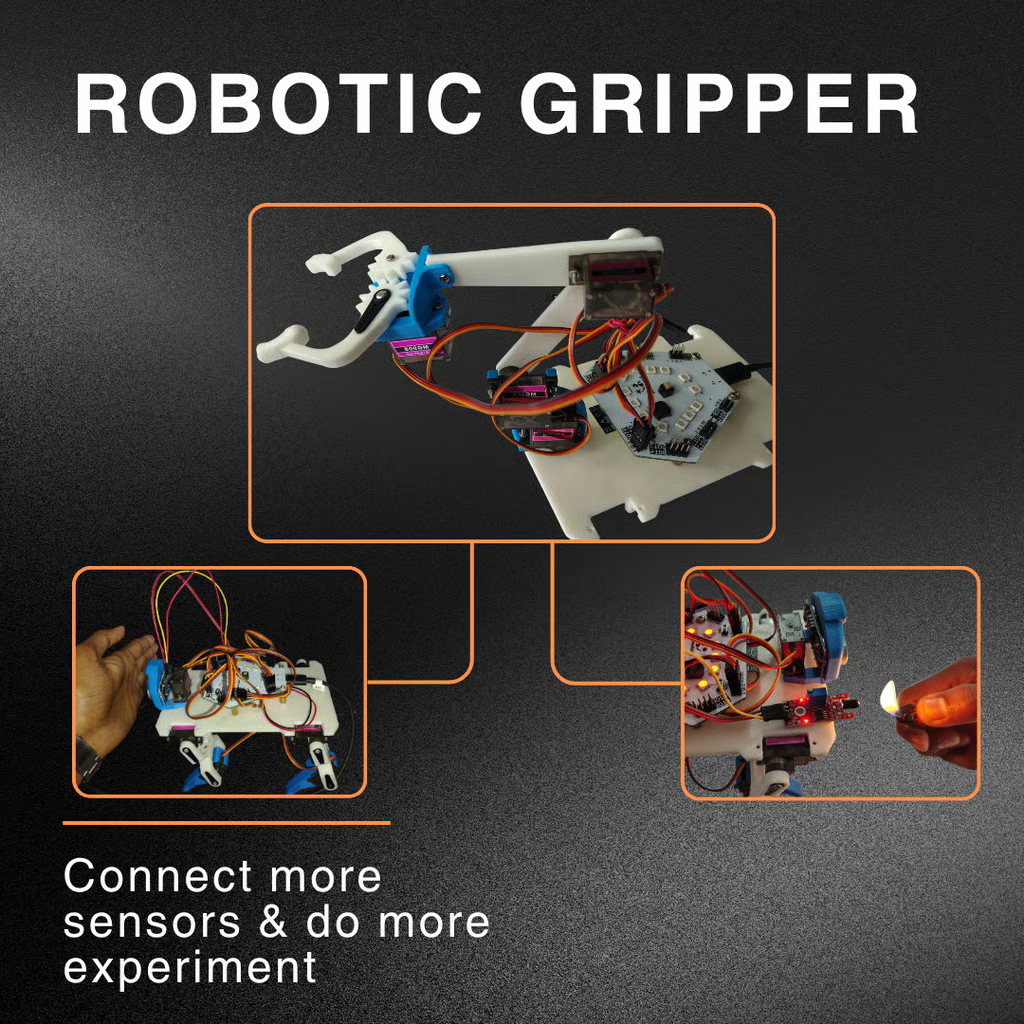 Grade 5 STEM Activities: Gripper Robot Project Using KAIO Board
