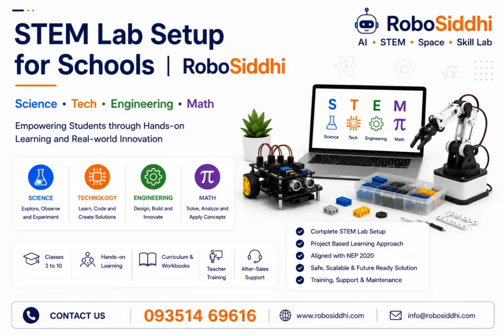 STEM Lab Setup for Schools | RoboSiddhi – Science Tech Engineering Math