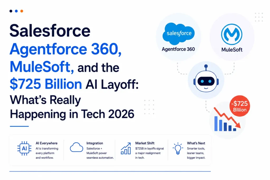 Salesforce Agentforce 360, MuleSoft, and the $725 Billion AI Layoff: What's Really Happening in Tech 2026