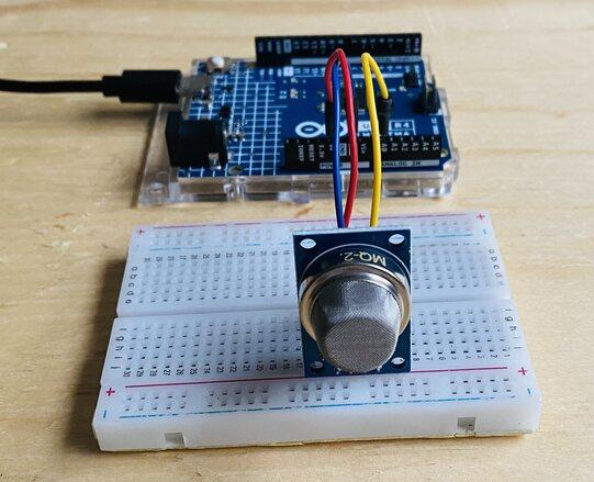 Arduino MQ-2 Gas Sensor Wiring Diagram