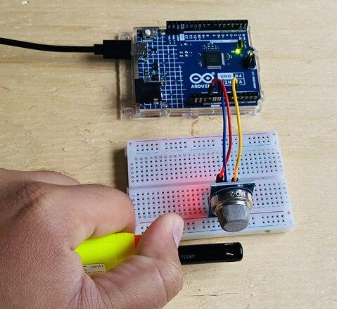 Arduino MQ-2 Gas Sensor Buzzer Alarm