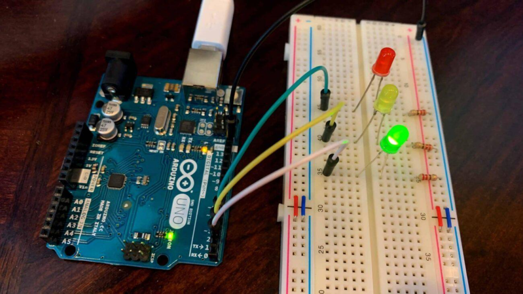 Arduino Traffic Light Project Setup