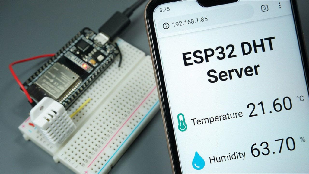 ESP32 DHT11 Environmental Monitoring System Output