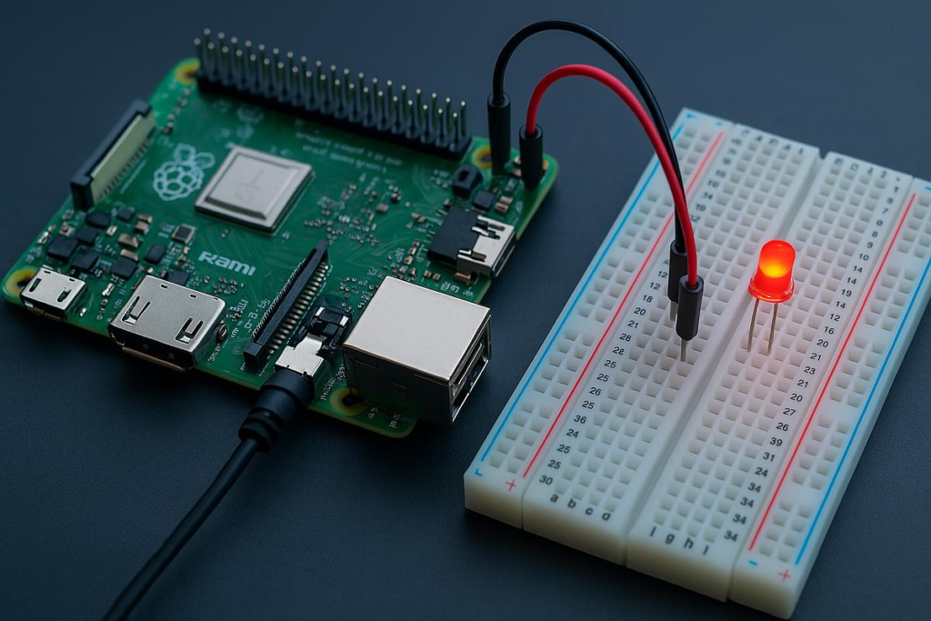 Raspberry Pi LED Blinking Project Setup