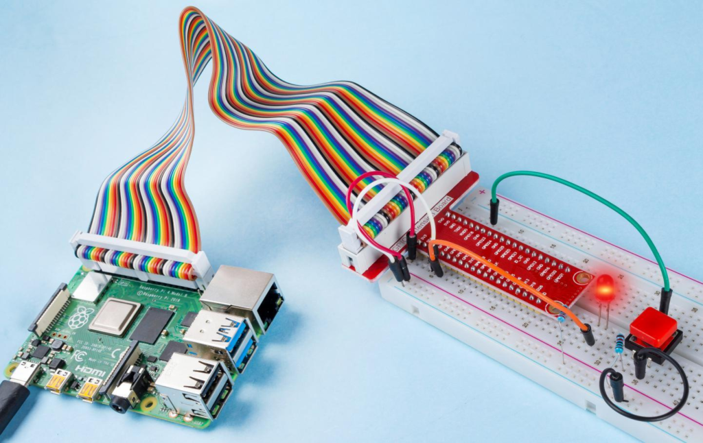 Raspberry Pi Push Button LED Control Project Setup