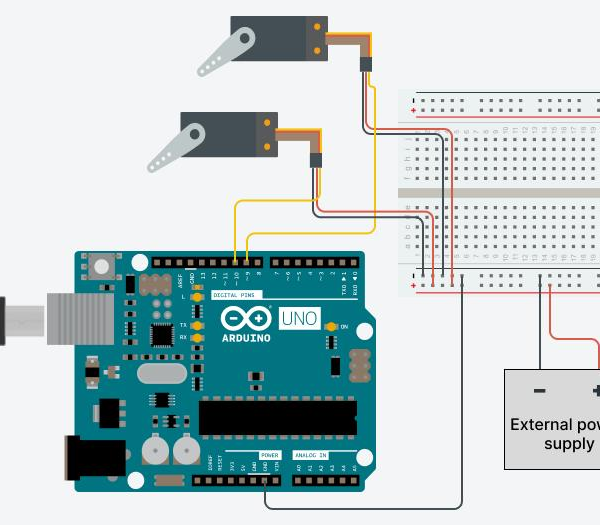 Servo Motor with Arduino Wiring Diagram