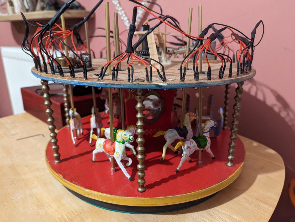 DIY Merry-Go-Round Project using Arduino completed model