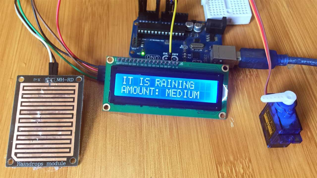 Rain detection using Arduino sensor
