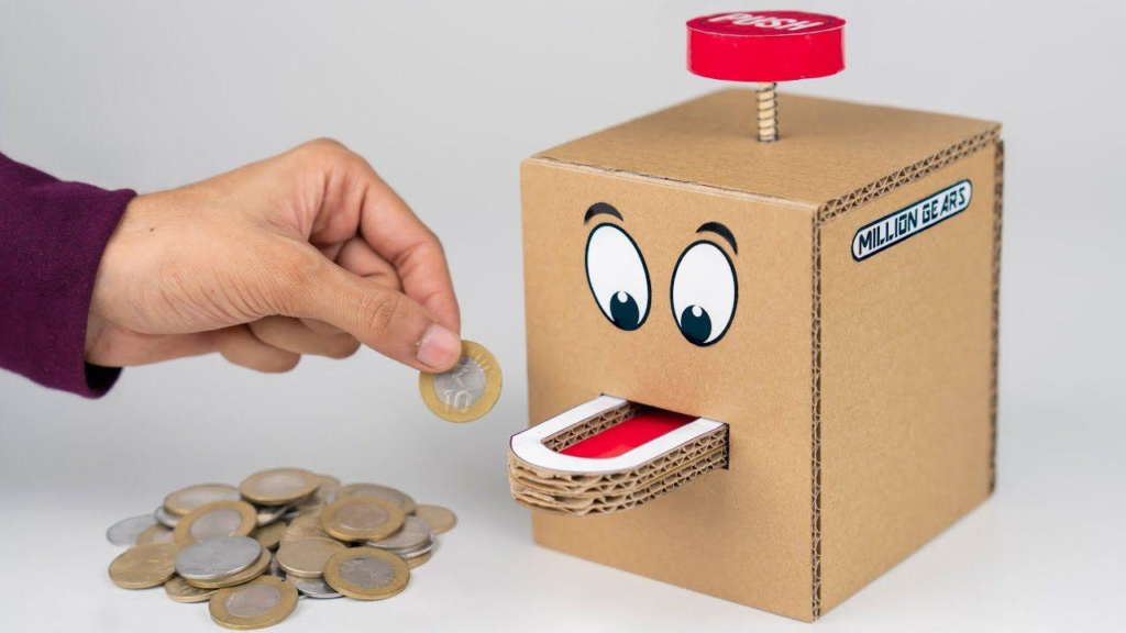 DIY Cardboard Piggy Bank Project