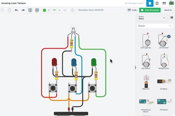 Traffic Light Simulation Using Tinkercad Block Coding