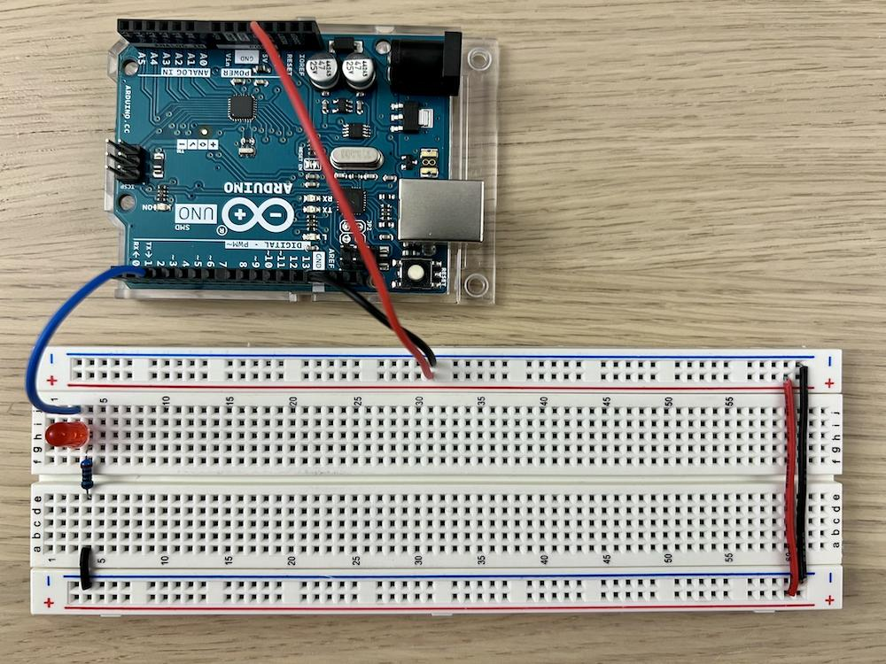 Arduino LED Blink Using For Loop Circuit Diagram